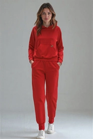 Vivisence 9203kmpl Komplet bluza+spodnie, czerwony