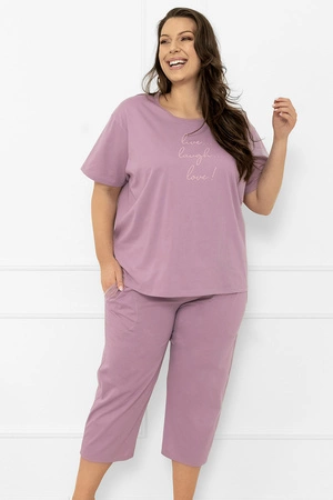 Italian Fashion Ksara kr.r. sp.3/4 Nocna piżama, wrzos