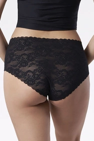 Julimex Bellie Maxi Majtki wysokie figi, czarny