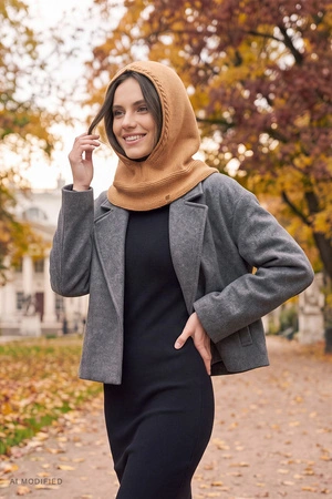 Vivisence 70120 Nakrycie głowy kaptur, brązowy jasny