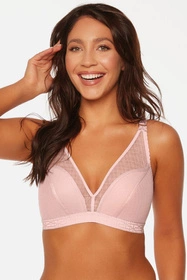 Bella Misteria 43-91 Pudrowy Czar Biustonosz półusztywniany, różowy