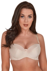 Gaia 281 Kate Biustonosz usztywniany, beżowe romby