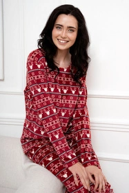 Italian Fashion Islandia dł.r. dł.sp. Dres homewear, bordo