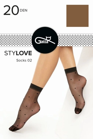 Gatta Stylove 02 Wyrób pończoszniczy skarpetki, daino