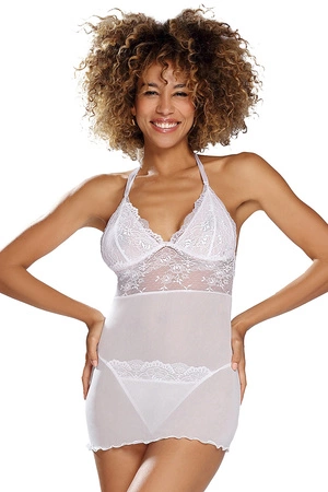 Dkaren Arizona Nocna komplet koszulka + stringi, biały
