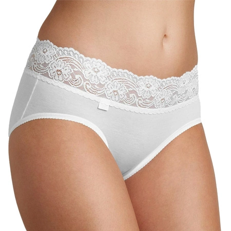 Sloggi 10031896 Romance Midi Majtki figi, 0003-white