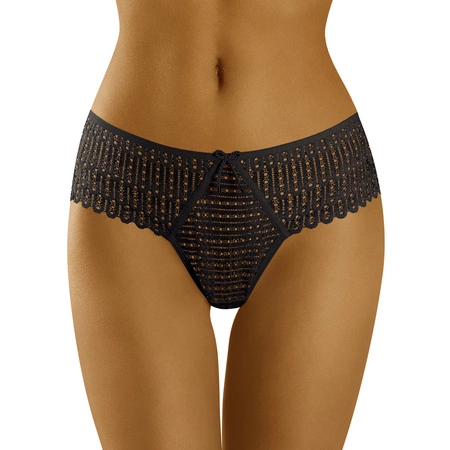 Wol-Bar Curanta Majtki brazyliany, czarny