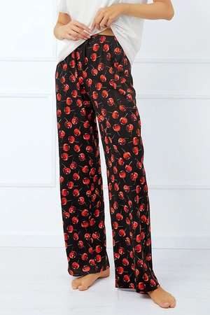 Italian Fashion Cherry dł.sp. Spodnie dres, druk/czarny