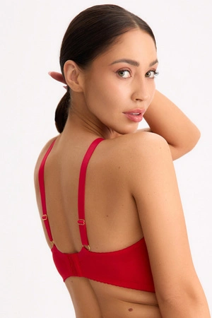 Bella Misteria 51-108 Ognisty Łabędź Biustonosz miękki, czerwony