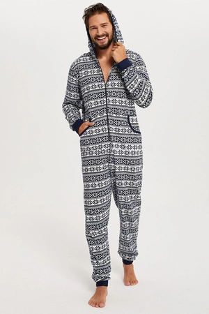 Italian Fashion Alaska Men dł.r. dł.sp. Nocna kombinezon, granat