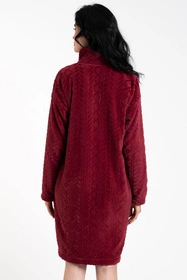 Italian Fashion Rena dł.r. Nocna szlafrok, bordo