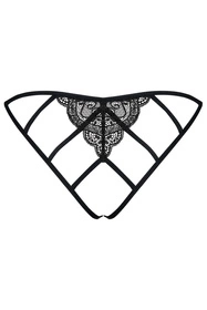 Obsessive Miamor crotchless panties Majtki figi otwarte, czarny