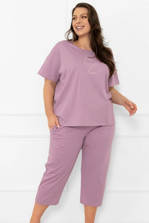 Italian Fashion Ksara kr.r. sp.3/4 Nocna piżama, wrzos