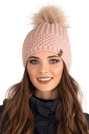 Vivisence 7016 Nakrycie g�owy czapka, pudrowy r�