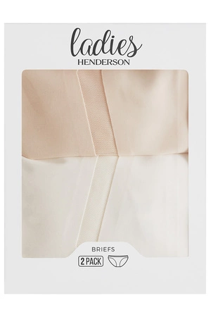 Henderson Fleda 43670 2-pak Majtki stringi, nude/coffe