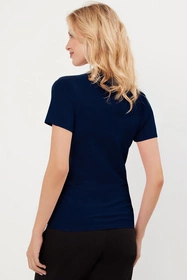 Italian Fashion Szyk kr.r. Bluzka klasyczna, granat