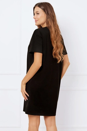 Italian Fashion Cherry kr.r. Nocna koszula, czarny