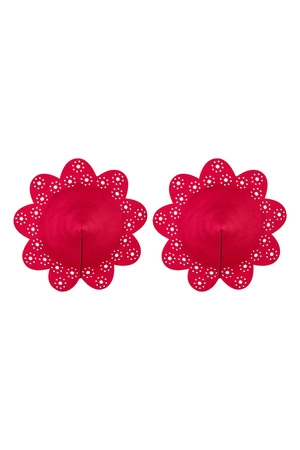 Obsessive A770 nipple covers Akcesoria do biustonosza osłonki, czerwony