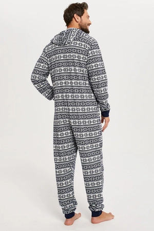 Italian Fashion Alaska Men dł.r. dł.sp. Nocna kombinezon, granat