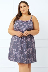 Italian Fashion Tiana ws.r. Nocna koszula, druk/fiolet