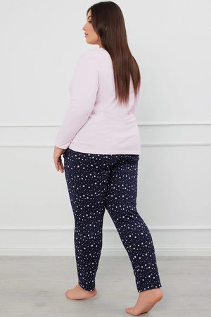 Italian Fashion Arugia dł.r. dł.sp. Nocna piżama, róż/druk