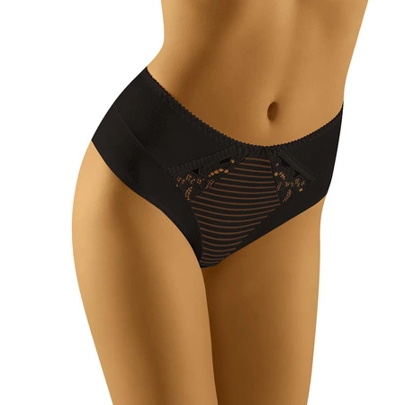 Wol-Bar Eco-Ka Majtki wysokie figi, czarny