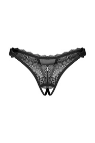 Obsessive Deina More crotchless thong Majtki stringi otwarte, black