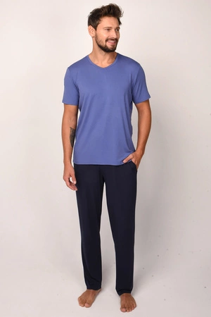 Italian Fashion Dallas kr.r. dł.sp. Nocna piżama, niebieski/granat