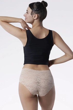 Julimex Bellie Maxi Majtki wysokie figi, beż