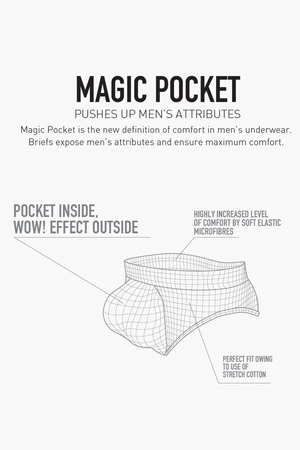 Atlantic BMP-1581 Majtki slipy, biały