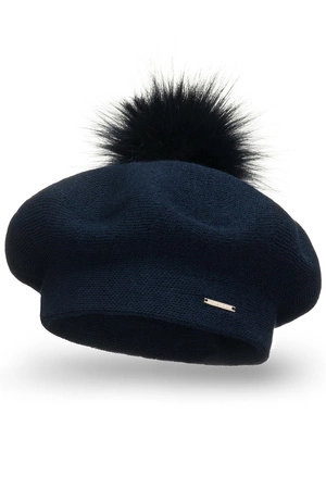 Vivisence 7035 Nakrycie głowy beret, granatowy