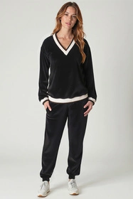 Vivisence 9201kmpl Komplet bluza+spodnie, czarny