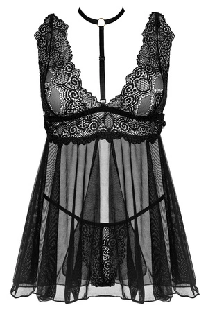 Beauty Night Milana babydoll BN6758 Nocna koszulka, black