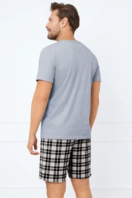 Italian Fashion Klark kr.r. kr.sp. Nocna piżama, melanż/druk