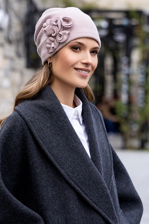 Vivisence 7076 Nakrycie głowy czapka, pudrowy róż