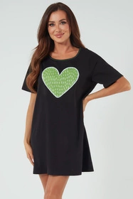 Italian Fashion Picos kr.r. Nocna koszula, czarny