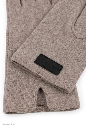 Vivisence 7213 Rękawiczki dzianinowe, beige