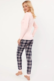 Italian Fashion Dona dł.r. dł.sp. Nocna piżama, łosoś/druk