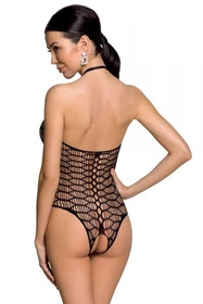 Passion BS087 Body bodystocking, black