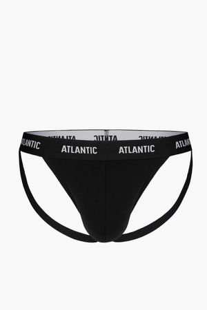 Atlantic MP-1571 Jock strap Majtki stringi, czarny