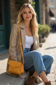 Vivisence T0003 Torebka na ramię, żółty