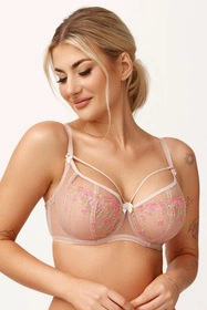 Azal Flora Biustonosz miękki, beżowy