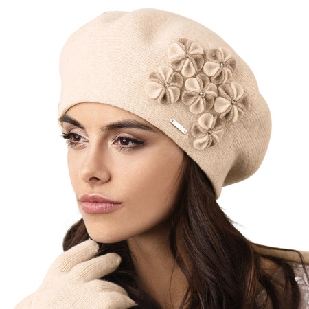 Kamea Gorycja Nakrycie głowy beret, beżowy