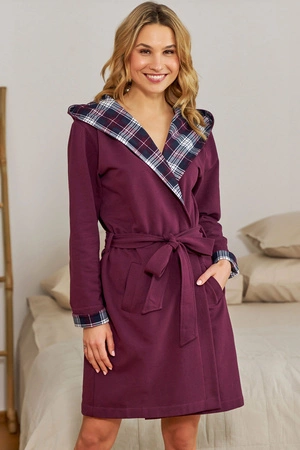 Doctor Nap SWW.7106 Nocna szlafrok, burgundy