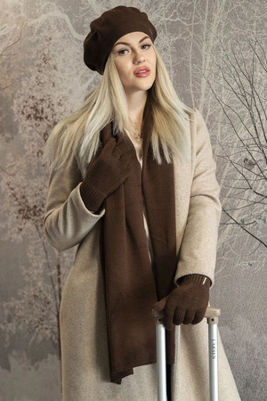 Vivisence 7202 Rękawiczki dzianinowe, brązowy