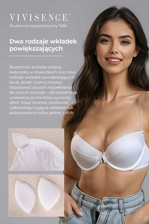 Vivisence 1086 Biustonosz specjalistyczny, biały