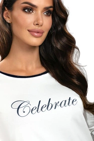 Vivisence 2028 Nocna piżama, ecru/granat