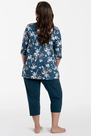 Italian Fashion Hariet r.3/4 sp.3/4 Nocna piżama, morski/druk