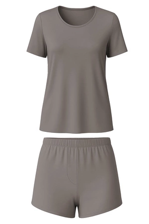 Vivisence 2042 Nocna komplet koszulka + szorty, szary