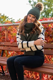 Vivisence 7016S Szalik lub apaszka szalik, zielony